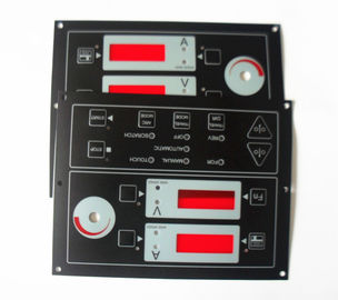 Glossy Window LED Backlit Membrane Switch FPC / PCB / silicone rubber For Equipment