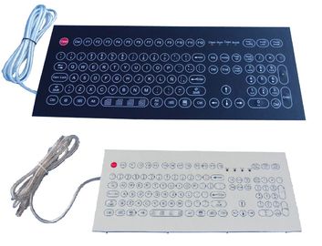 Compact IP65 waterproof Industrial Membrane Keyboard / washable computer keyboard
